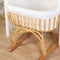 Childhome - Rattan wieg met schommelpoten - Wiegstoel baby - Inclusief matras en hoes - Ecru - 90 x 70 x 71 cm - Tot 9kg