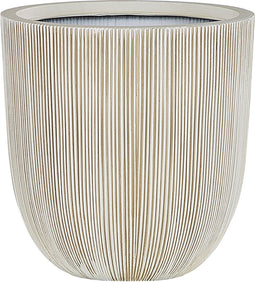 CHIOS - Bloempot - Wit - 31 cm - Polyresin