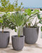 CHIOS - Plantenbak - Grijs - 44 cm - Polyresin