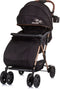 Chipolino April Opvouwbare Buggy Met Voetenhoes Obsidian Black