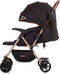 Chipolino April Opvouwbare Buggy Met Voetenhoes Obsidian Black