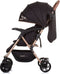 Chipolino April Opvouwbare Buggy Met Voetenhoes Obsidian Black