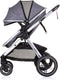 Chipolino Aspen Opvouwbare 3-in-1 Kinderwagen Met Luiertas Graphite Grey