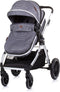 Chipolino Aspen Opvouwbare 3-in-1 Kinderwagen Met Luiertas Graphite Grey