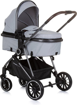 Chipolino Aura Opvouwbare Kinderwagen 3 in 1 - Met Luiertas - Ash Grey