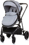Chipolino Aura Opvouwbare Kinderwagen 3 in 1 - Met Luiertas - Ash Grey