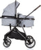 Chipolino Aura Opvouwbare Kinderwagen 3 in 1 - Met Luiertas - Ash Grey