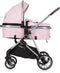 Chipolino Aura Opvouwbare Kinderwagen 3 in 1 - Met Luiertas - Flamingo