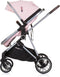 Chipolino Aura Opvouwbare Kinderwagen 3 in 1 - Met Luiertas - Flamingo