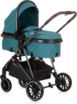 Chipolino Aura Opvouwbare Kinderwagen 3 in 1 - Met Luiertas - Teal