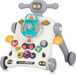 Chipolino Car 3-in-1 Loopwagen Met Speelgoedauto & Muziek Grijs