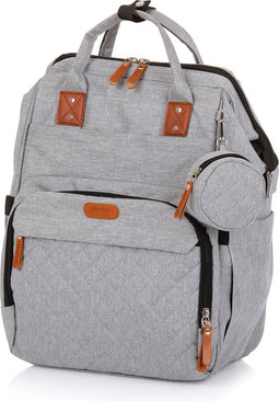 Chipolino Rugzak/- Luiertas Met Extra Veel Opslagruimte Ash Grey