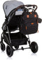 Chipolino Rugzak/- Luiertas Met Extra Veel Opslagruimte Obsidian