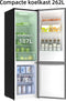 CHiQ FBM260L - Koel-vriescombinatie - 262 Liter - 39 dB - Donker RVS - Low Frost - 12 jaar garantie op compressor