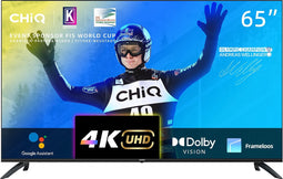 CHiQ U65G7LX - Smart TV 65 Inch - 4K Android Smart TV - UHD - Dolby Vision - Google Assistant