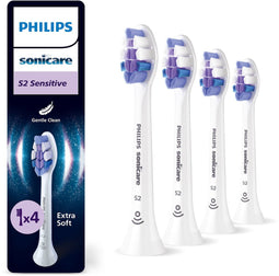 Philips Sonicare S2 - Opzetborstels voor Gevoelige Tanden - Ultrazacht - Wit