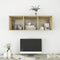 vidaXL - Tv-wandmeubel - 37x37x107 - cm - bewerkt - hout - sonoma - eikenkleurig