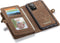 Caseme - vintage 2 in 1 portemonnee hoes - Geschikt voor Samsung Galaxy A52 / A52s - Bruin