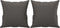 vidaXL - Sierkussens - 2 - st - 40x40 - cm - kunstleer - grijs