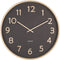 Wall clock Pure wood grain black