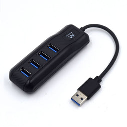 Ewent EW1138 - 4-Port USB Hub - USB 3.1 5 Gbps - Zwart