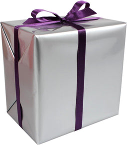 Cadeaupapier - 30cm - 200m - Uni´s - zilver