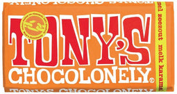 Chocolade Tony's Chocolonely reep 180gr melk karamel zeezout