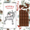 Chocoladereep Melk Merry Christmas - 100 gram - Handmade in Scotland