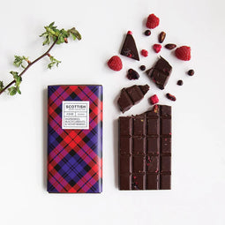 Chocoladereep met Schotse Bessen - 100 gram - Handmade in Scotland