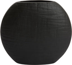 Light & Living Vaas Mayora - Zwart - 31x8x25cm - Modern