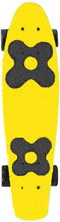 Choke Skateboard - geel/groen/blauw