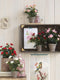 Mica Decorations Rozenstruik Kunstplant in Bloempot Stan - H33 x Ø25 cm - Rood