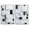 Schilderij Home ESPRIT Wit Zwart Abstract Modern 80 x 3,5 x 120 cm (2 Stuks)