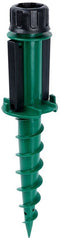 Pro Garden® Parasolstandaard - Schroefmodel - Kunststof 44 cm - Groen