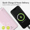 iMoshion® Powerbank 27000 mAh - Snellader & batterij-indicator - 18 Watt - Geschikt voor o.a. iPhone & Samsung - USB A, USB C & Micro USB - Roze
