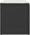 vidaXL - Tuinkrukken - met - kussens - 2 - st - 40x40x43 - cm - poly - rattan - zwart