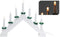Christmas Decoration kaarsenbrug - 41 x 6 x 30 cm -hout - wit -7 leds