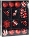 Christmas Decoration Kerstballen - 20-delig - rood - hangers en figuren
