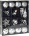 Christmas Decoration Kerstballen / Kersthangers - 20 ST - zilverkleurig - kunststof kerstornamenten