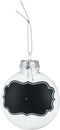 Christmas Decoration Kerstballen met krijtvlak - 4x - 10 cm -kunststof