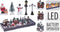 Christmas Decoration kerstdorp accessoires- figuurtjes/huisjes -10x