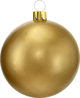 Christmas Decoration mega grote kerstbal - 45 cm - goud - opblaasbaar
