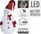 Christmas Decoration Sneeuwpop decoratie figuur/beeld - 200 cm -LED verlichting - kunststof