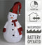 Christmas Decoration Sneeuwpop decoratie figuur/beeld - 200 cm -LED verlichting - kunststof