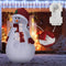 Christmas Decoration Sneeuwpop decoratie figuur/beeld - 200 cm -LED verlichting - kunststof