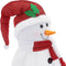 Christmas Decoration Sneeuwpop decoratie figuur/beeld - 200 cm -LED verlichting - kunststof