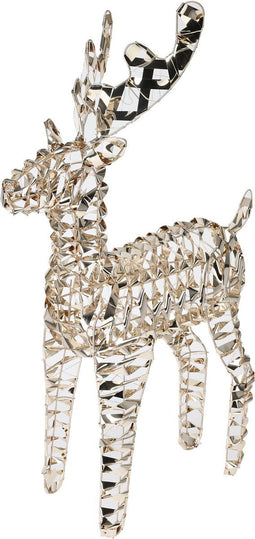 Christmas Decorations Kerstverlichting - rendier - goud - 60 cm - 100 leds- warm wit