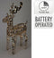 Christmas Decorations Kerstverlichting - rendier - goud - 60 cm - 100 leds- warm wit