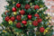 Christmas Gifst Kerstballen Set Rood - 24 Stuks Kunststof Kerstballen - Kerstversiering Ø6 cm