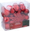 Christmas Gifst Kerstballen Set Rood - 40 Stuks Kunststof Kerstballen - Incl. Piek